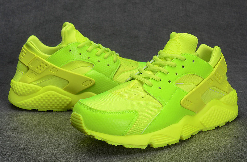 nike huarache homme verte